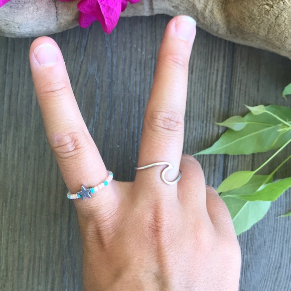 🌺🌿Handmade Beaded Star Ring or Toe Ring🌿🌺 - Picture 4 of 4